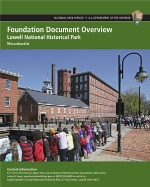 Lowell National Historical Park Foundation Document (Overview Version