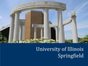 University of Illinois Springfield by the Numbers