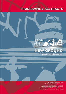 New Ground: Australasian Archaeology Conference 2007