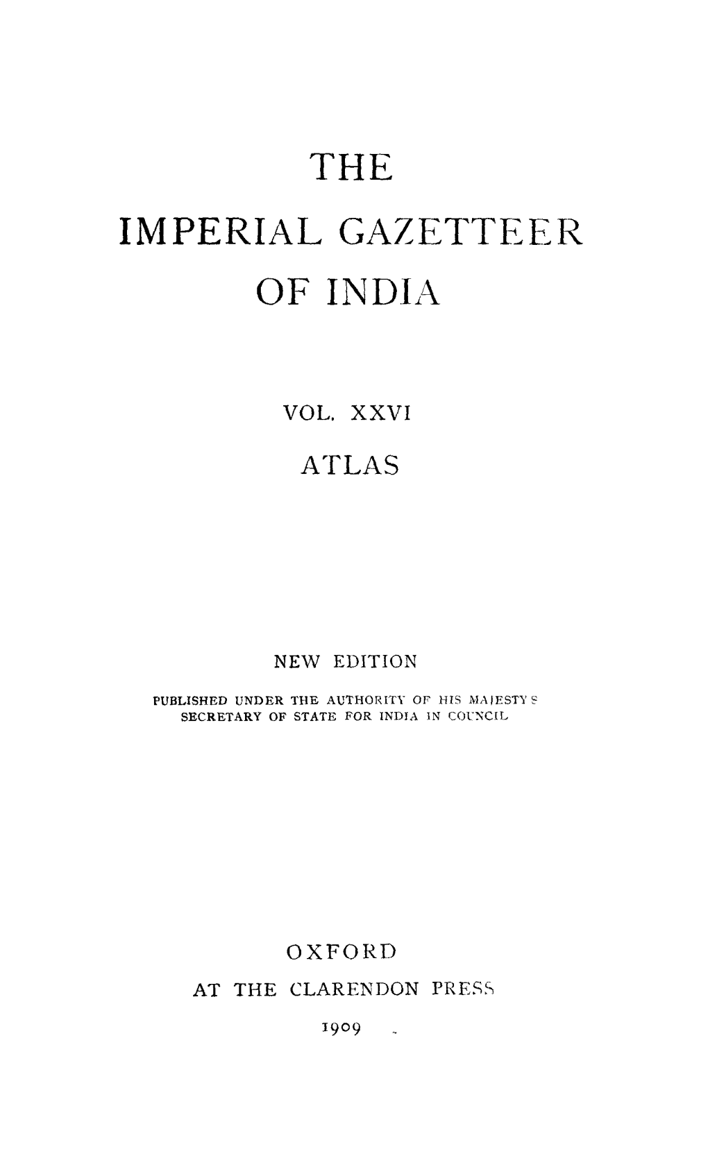 IMPERIAL GAZETTEER of Indli\