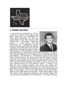 J. Frank Wilson