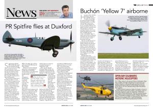 PR Spitfire Flies at Duxford Buchón