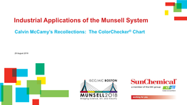Industrial Applications of the Munsell System