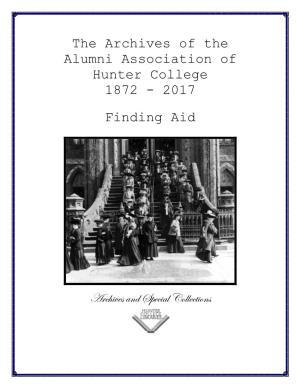 Archives of the Alumni Association of Hunter College, 1872-2017
