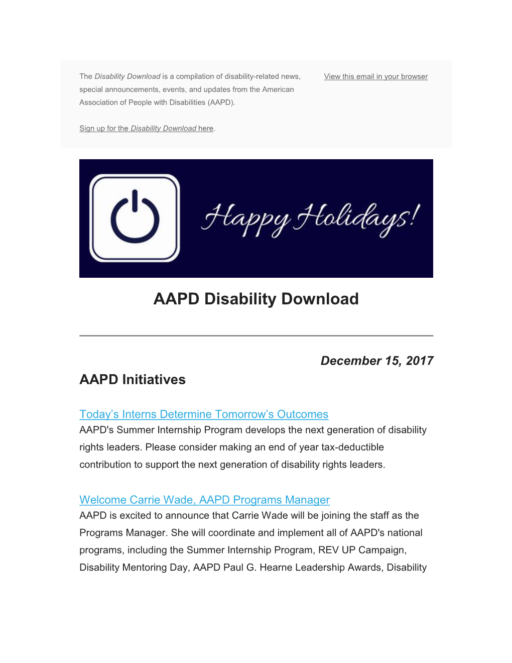 AAPD Disability Download