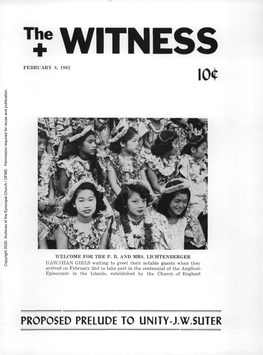 1962 the Witness, Vol. 47, No. 5. February 8, 1962