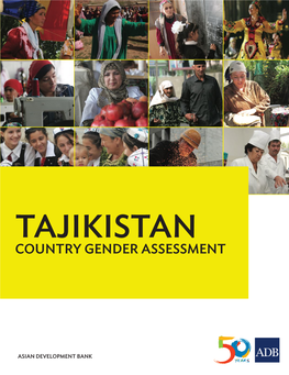 Tajikistan Country Gender Assessment