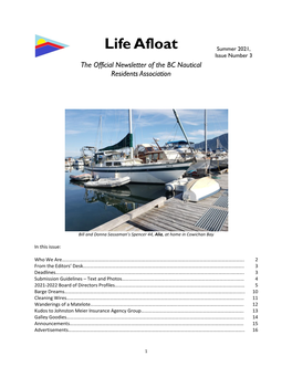 Life Afloat Summer 2021, Issue Number 3