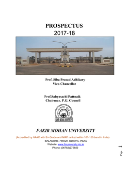 Campuses of Fakir Mohan University