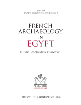 French Archaeology in Egypt