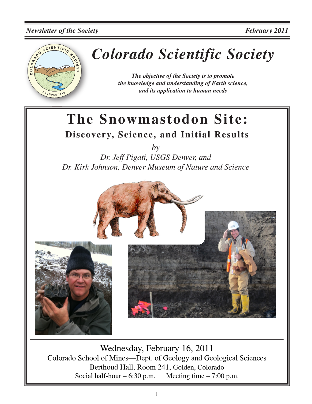 Colorado Scientific Society R I E O