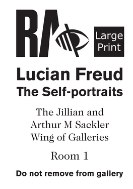 Lucian Freud the Self-Portraits the Jillian and Arthur M Sackler Wing of Galleries Room 1