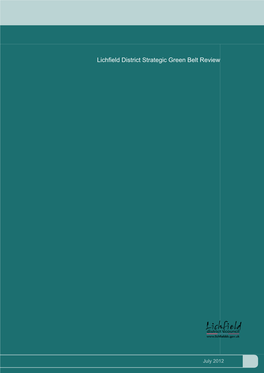Strategic Green Belt Review 2012