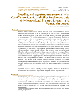 Breeding and Age-Structure Seasonality In