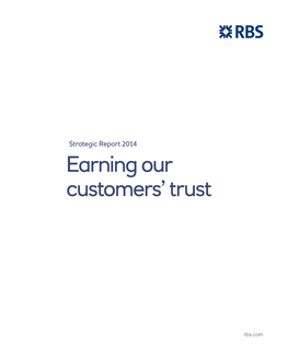 Earning Our Customers' Trust
