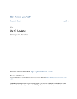 Book Reviews University of New Mexico Press