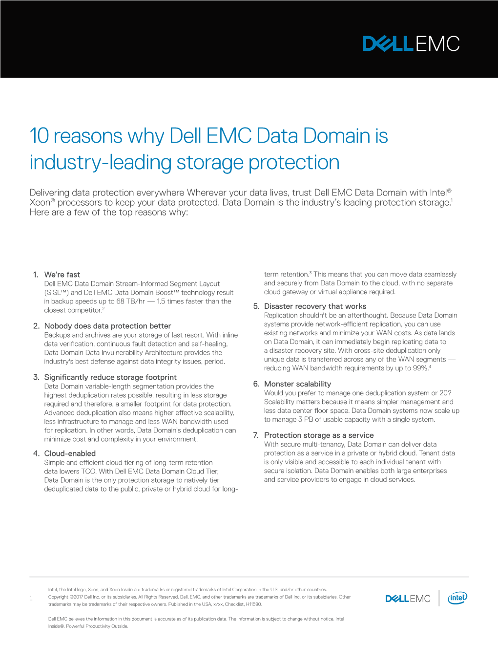 Top Reasons Why Dell EMC Data Domain