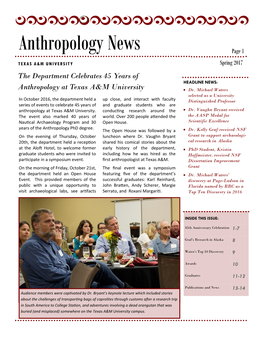 Anthropology News Page 1
