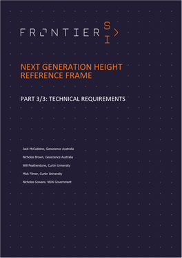 3 of 3 Frontiersi Next Generation Height Reference Frame Technical