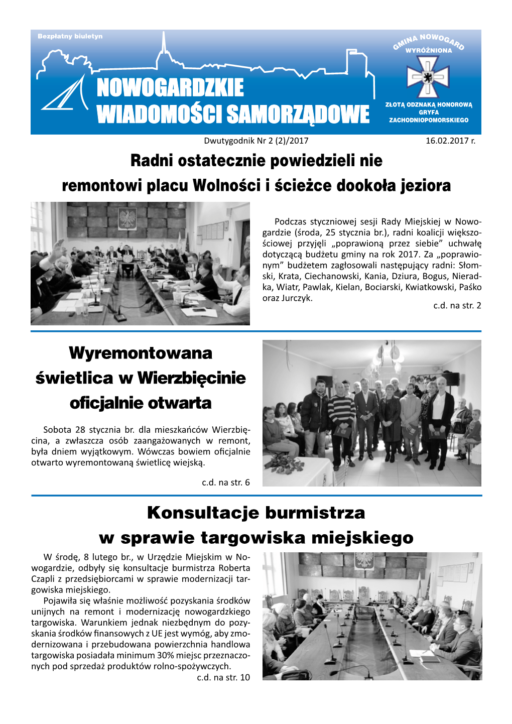 Nowogardzkie Wiadomości Samorządowe” FINANS-BUD (Finanse I Budownictwo) Piotr Wróblewski Nowogard, Pl