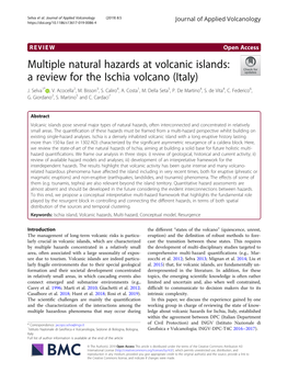 Multiple Natural Hazards at Volcanic Islands: a Review for the Ischia Volcano (Italy) J