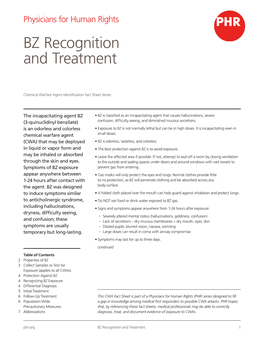 BZ Recognition and Treatment