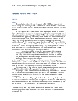 Genetics and Politics in the Soviet Union: Trofim Denisovich Lysenko in the 1930S, Forced Collectivization of Farms in the Soviet Union Reduced Harvests