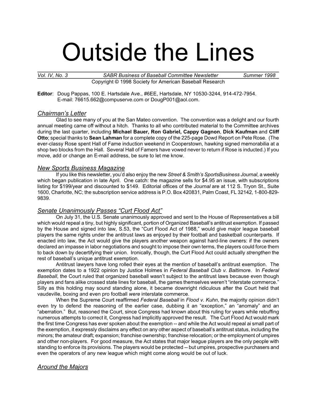 Outside the Lines