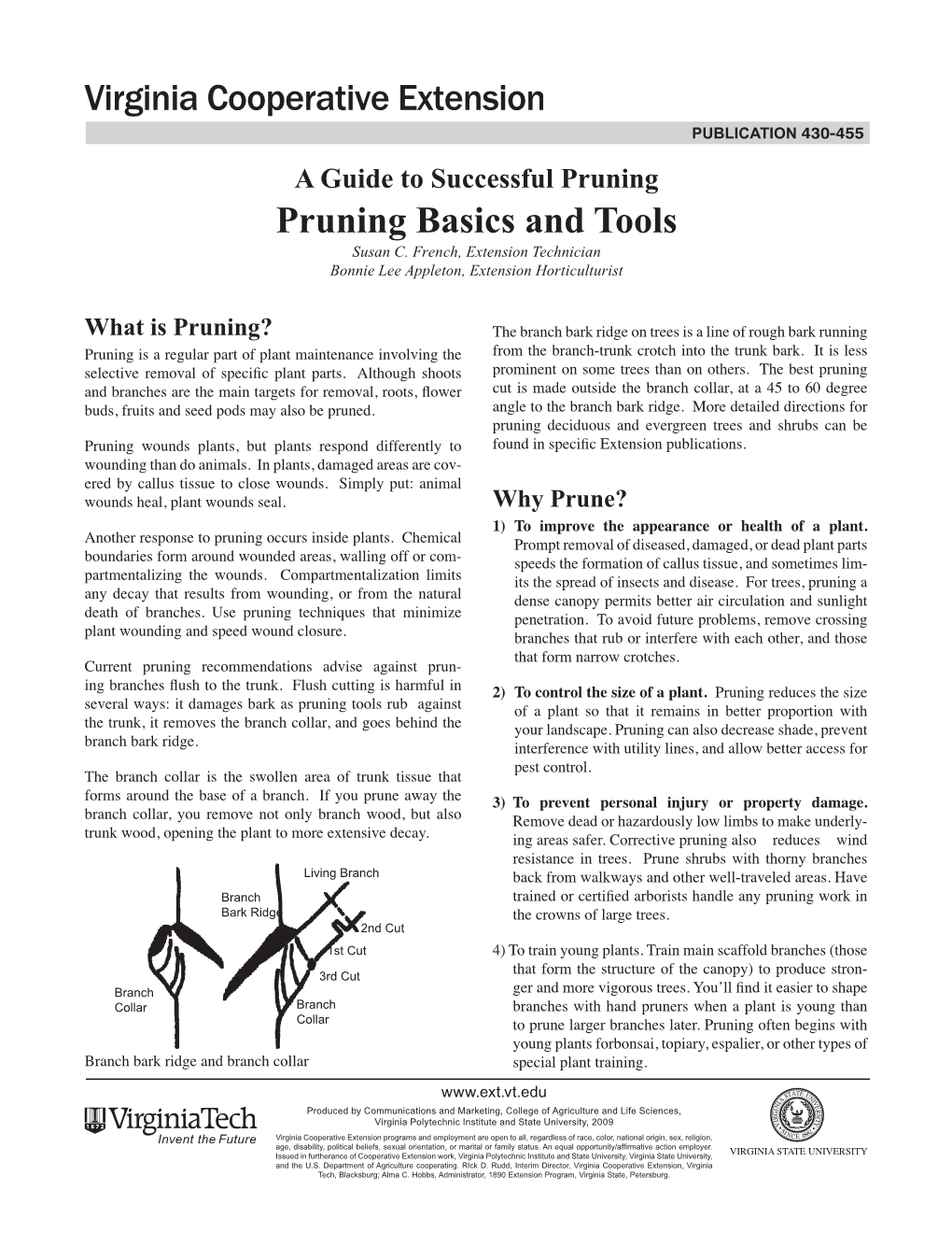 Pruning Basics and Tools Susan C