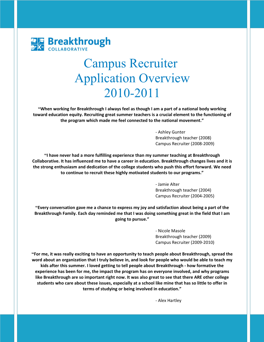 Campus Recruiter