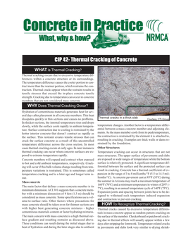 Thermal Cracking of Concrete