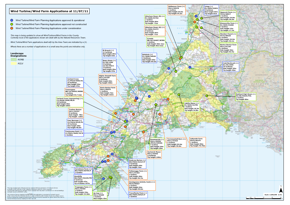 Wind Turbine/Wind Farm Applications at 11/07/11