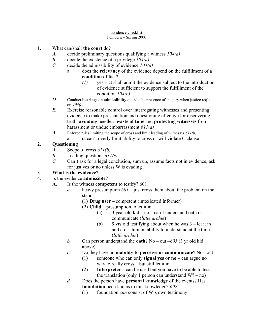 1. What Can/Shall the Court Do?