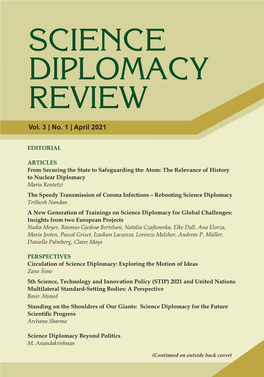 Science Diplomacy Review