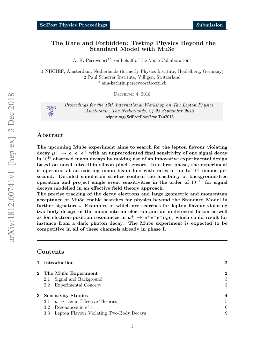 The Rare and Forbidden: Testing Physics Beyond the Standard Model with Mu3e