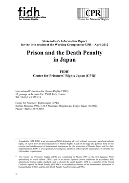 Prison and the Death Penalty in Japan