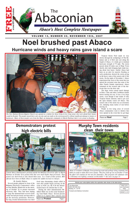 Noel Brushed Past Abaco Hurricane Winds and Heavy Rains Gave Island a Scare