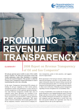 Promoting Revenue Transparency