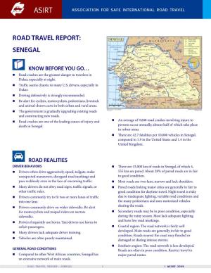 Road Travel Report: Senegal