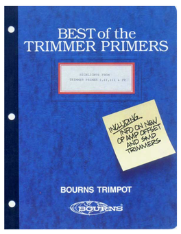 Trimpot's Trimmer Primer (PDF, 885 K)