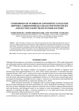 Comparison of Number of Limnophyes Natalensis (Diptera: Chironomidae) Collected with Sticky and Suction Light Traps in Food Factory