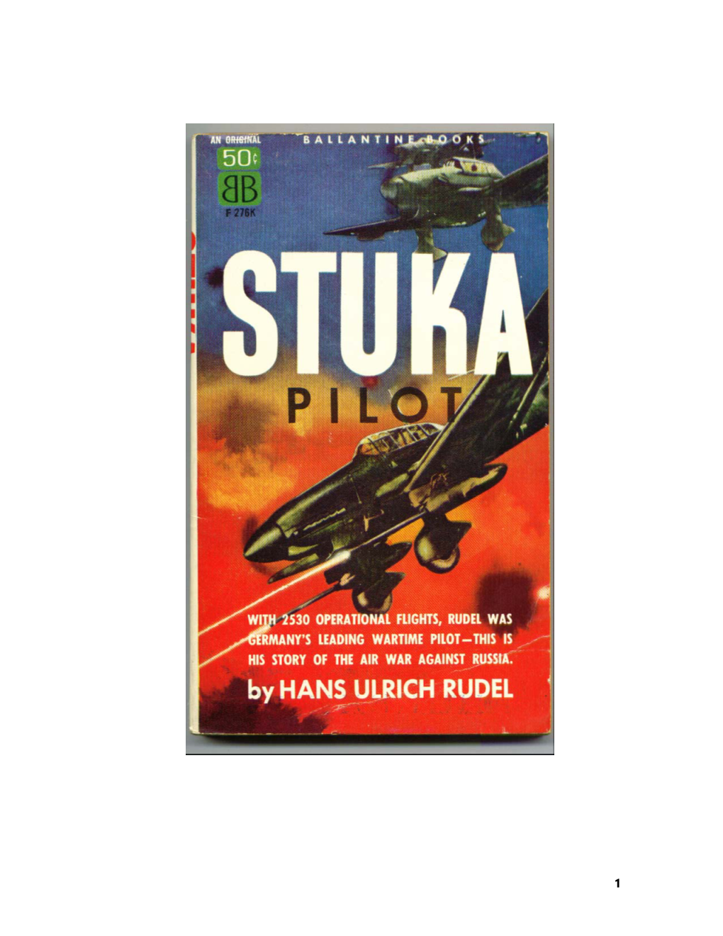 STUKA PILOT by Hans Ulrich Rudel