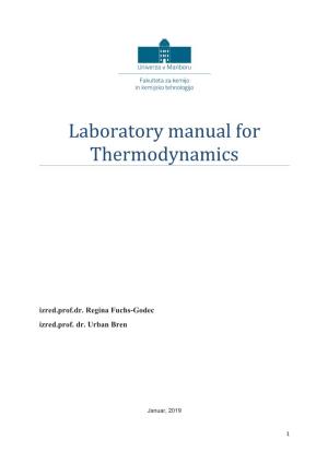 Laboratory Manual for Thermodynamics