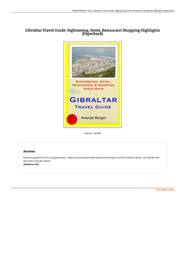 Read Ebook ^ Gibraltar Travel Guide: Sightseeing, Hotel, Restaurant
