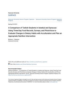 A Comparison of Turkish Students In