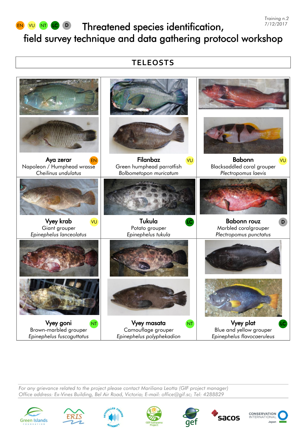 Fish Monitoring Poster Training 2