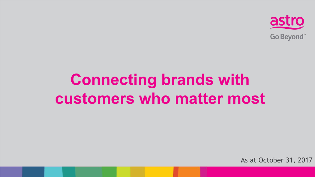Connecting Brands with Customers Who Matter Most