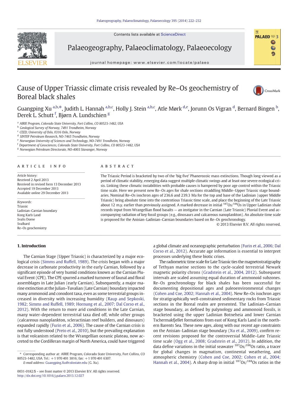 Xu Et Al Palaeo-3 2014