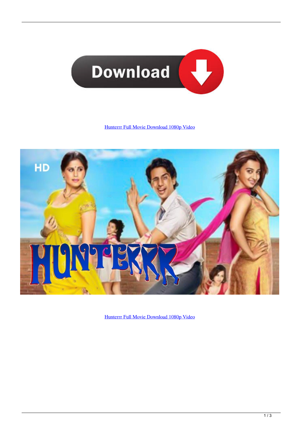 Hunterrr Full Movie Download 1080P Video