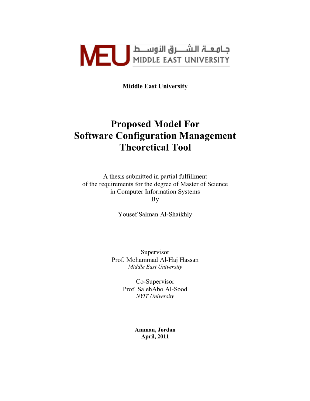 Proposed Model for Software Configuration Management Theoretical Tool